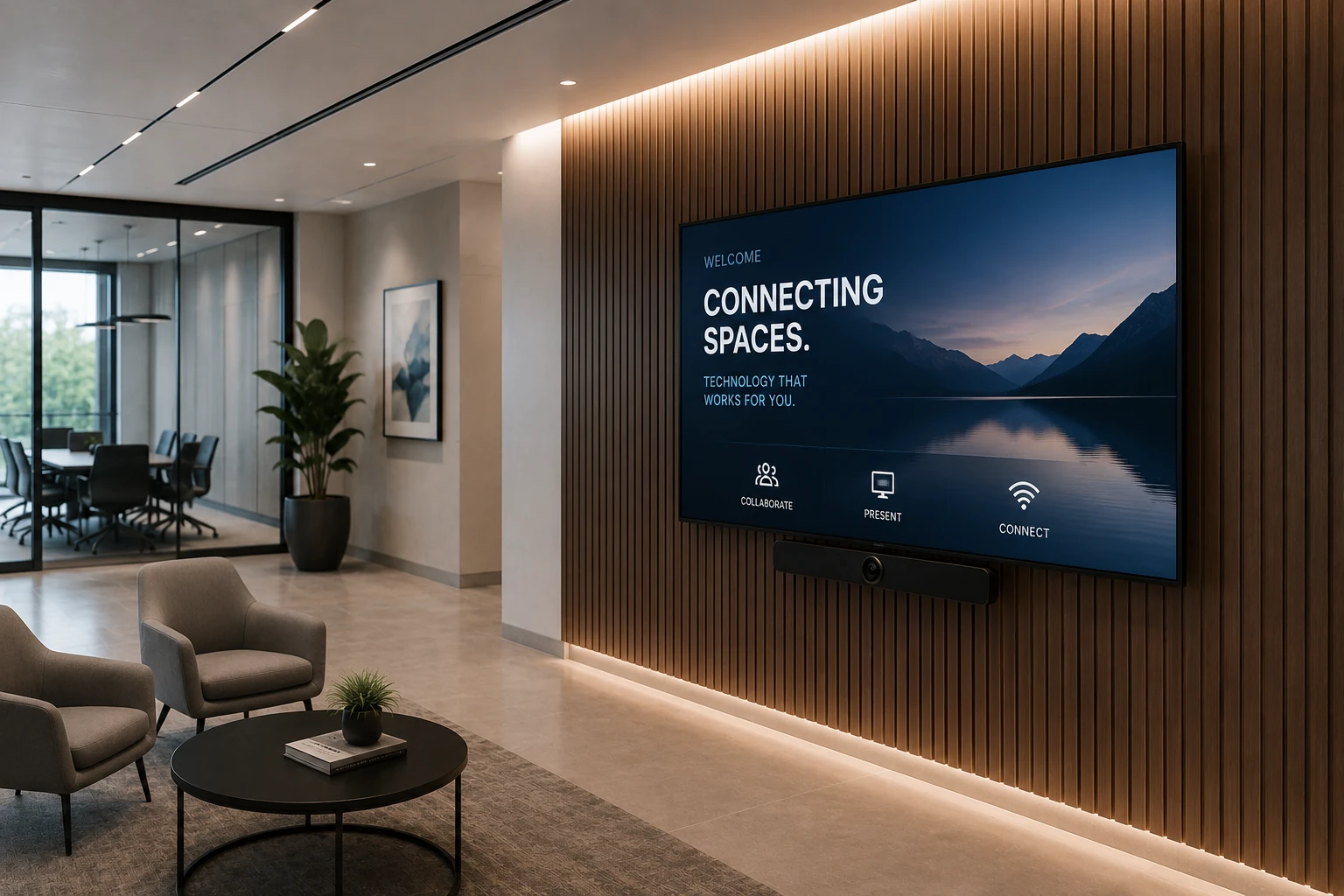 Multi-screen commercial AV installation by DaydreamDigital