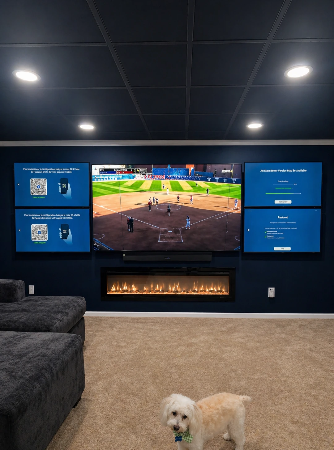 Daydream Digital home theater media wall installation