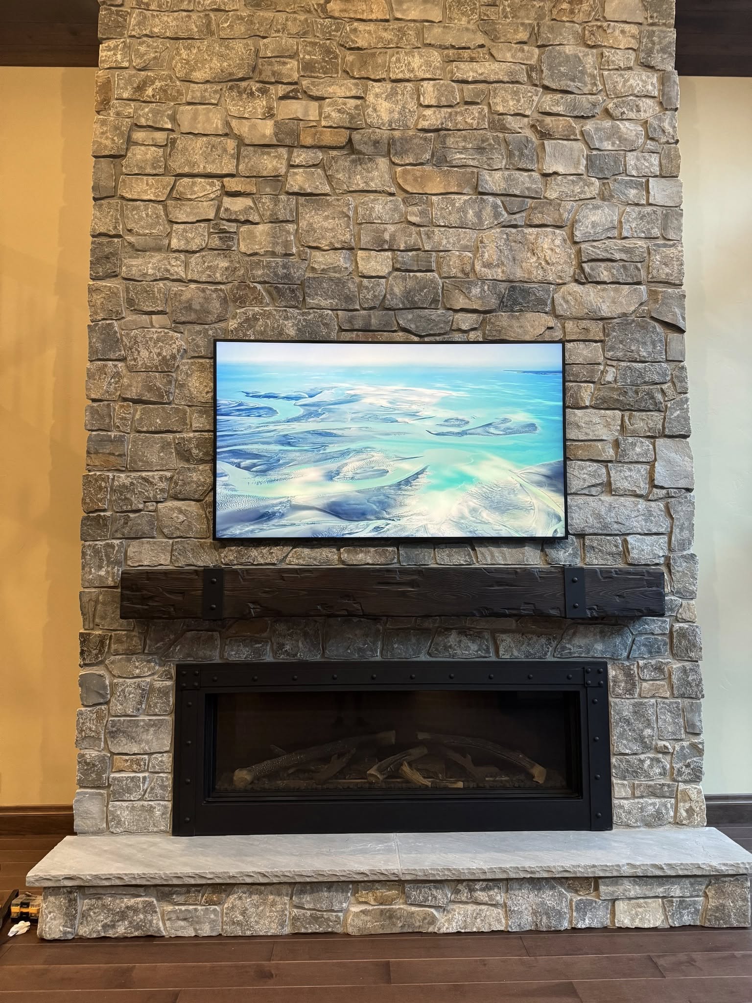 Installed, aligned, and tested