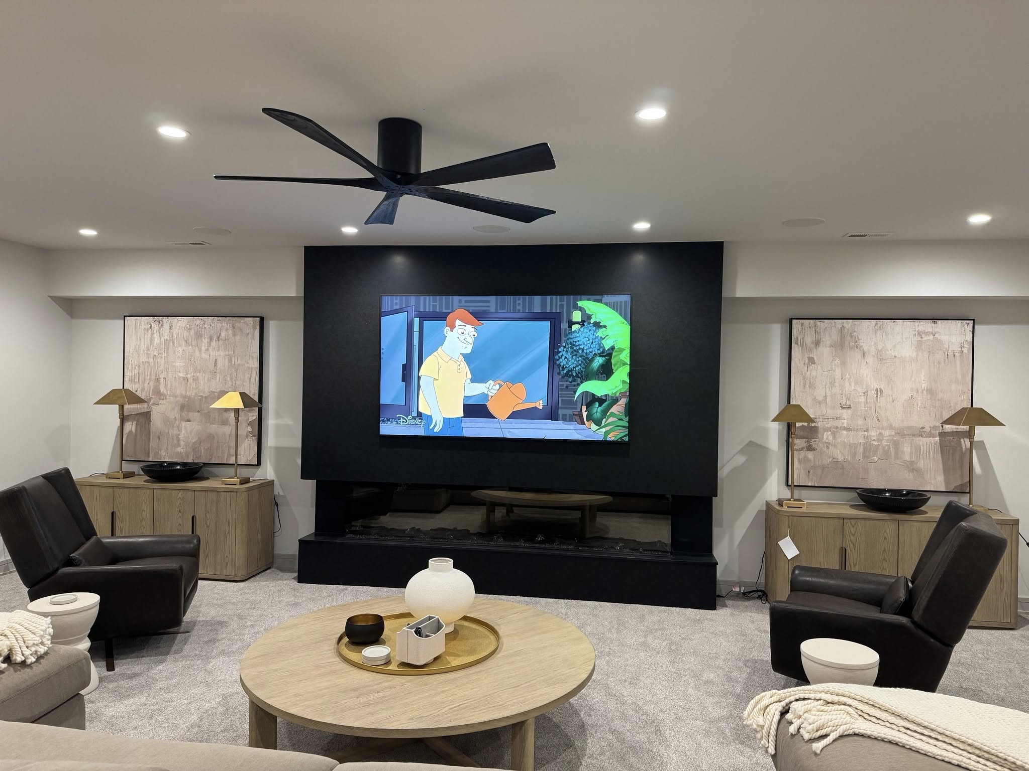 Mounted with the room in mind